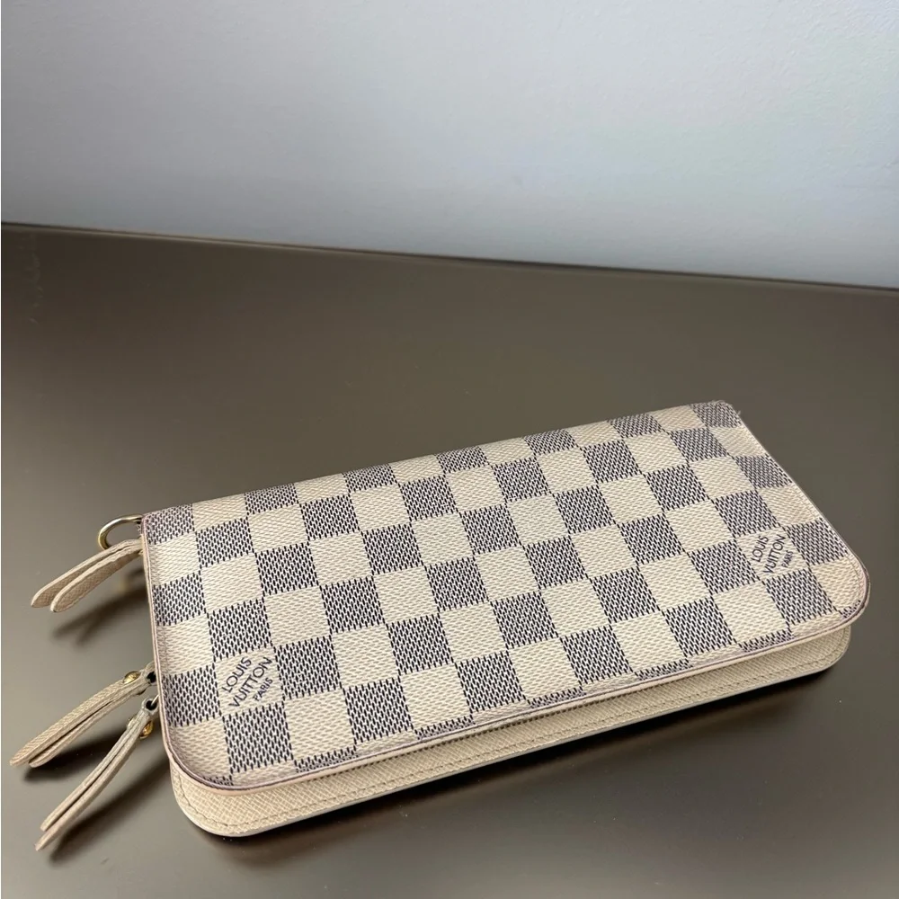 Louis Vuitton Insolite Bifold Damier Azur Long Wallet AUTHENTIC - Picture 1 of 15